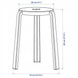 ikea-ibbarbo-stolek-bezowy-stan-nowy