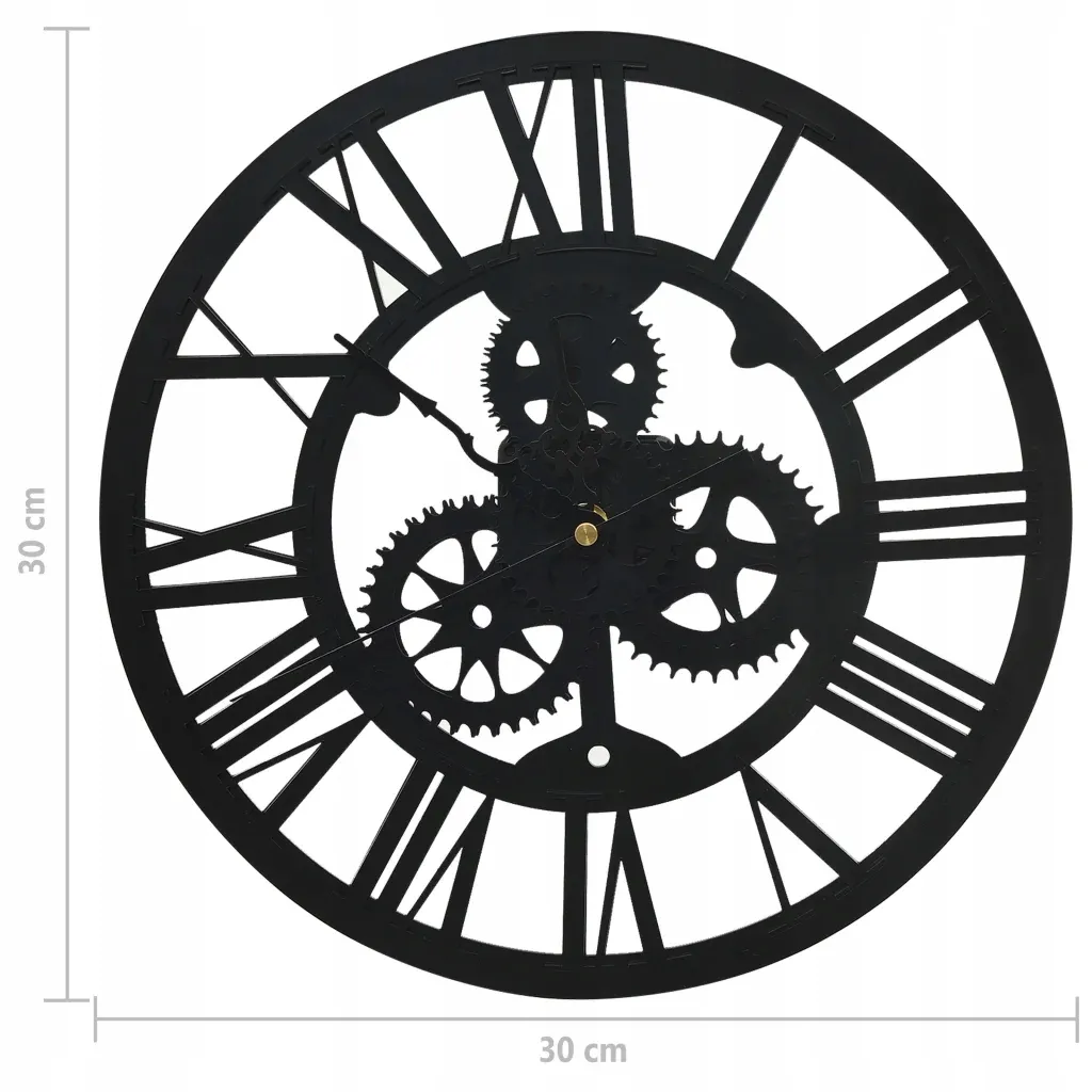 zegar-scienny-czarny-30-cm-akrylowy-stan-nowy
