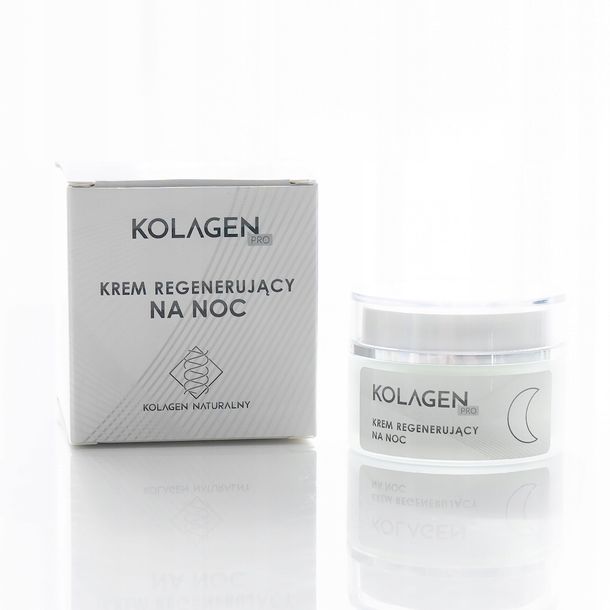 Zdjęcia - Kremy i toniki ﻿Kolagen PRO Krem Regenerujący na Noc + Aloes 50ml