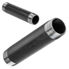 krociec-sztucer-rura-stalowa-czarna-2-gwinty-o-1-cal-dn25-dlugosc-150mm