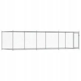 klatka-dla-psa-z-drzwiami-szara-6x2x15-m-stal