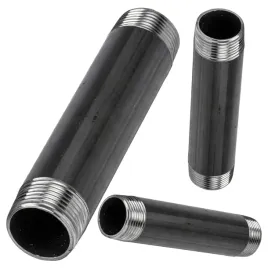 krociec-sztucer-rura-stalowa-czarna-2-gwinty-o-1-cal-dn25-dlugosc-100mm
