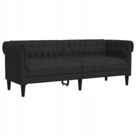 sofa-chesterfield-trzyosobowa-czarna-obita-tkan
