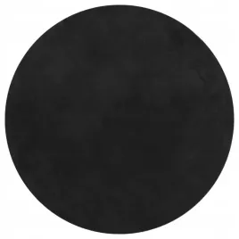 dywan-huarte-z-krotkim-wlosiem-czarny-o-80-cm