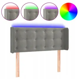 zaglowek-do-lozka-z-led-jasnoszary-93x16x78