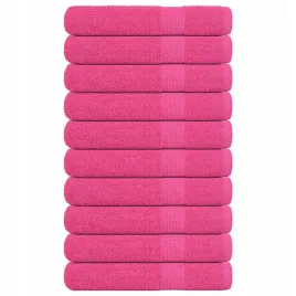 reczniki-10-szt-rozowe-100x200-cm-bawelna