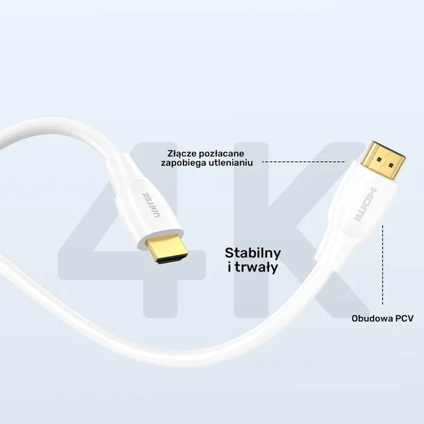 unitek-kabel-hdmi-2-0-4k-bialy-5m-dlugosc-kabla-5-m