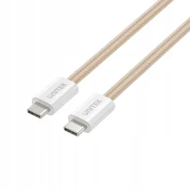 unitek-kabel-w-oplocie-zwijany-magnetycznie-usb-c-pd-100w-bezowy-1m