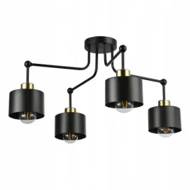 lampa-wiszaca-loftowa-czarna-zlota-zyrandol-led-e27-przedpokoj-salon