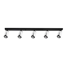 reflektory-piec-ruchomych-led-gu10-kinkiet-bialo-czarny
