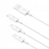 baseus-kabel-usb-a-do-usb-c-do-lightning-micro-usb-3-5a-1m-bialy-dlugosc-przewodu-1-m