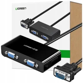 ugreen-rozdzielacz-splitter-hub-vga-1x2-wytrzymaly-czarny-do-monitora