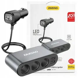 dudao-ladowarka-samochodowa-2xusb-3x-rozdzielacz-gniazda-zapalniczki-czarny