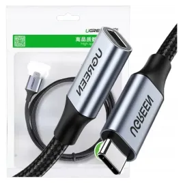 ugreen-kabel-przedluzacz-usb-c-3-1-meski-zenski-10gb-s-1m-szary