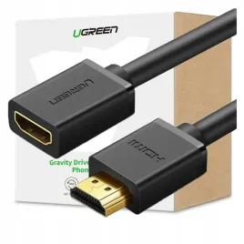 ugreen-kabel-przejsciowka-hdmi-meski-hdmi-zenski-2-0-4k-1m-czarny