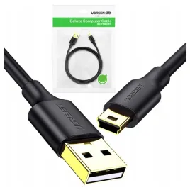 ugreen-kabel-usb-mini-usb-025m-czarny-pozlacany-do-telefonow-i-urzadzen
