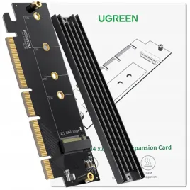 ugreen-karta-rozszerzen-adapter-przejsciowka-pcie-4-0-x16-do-m2-nvme-czarna