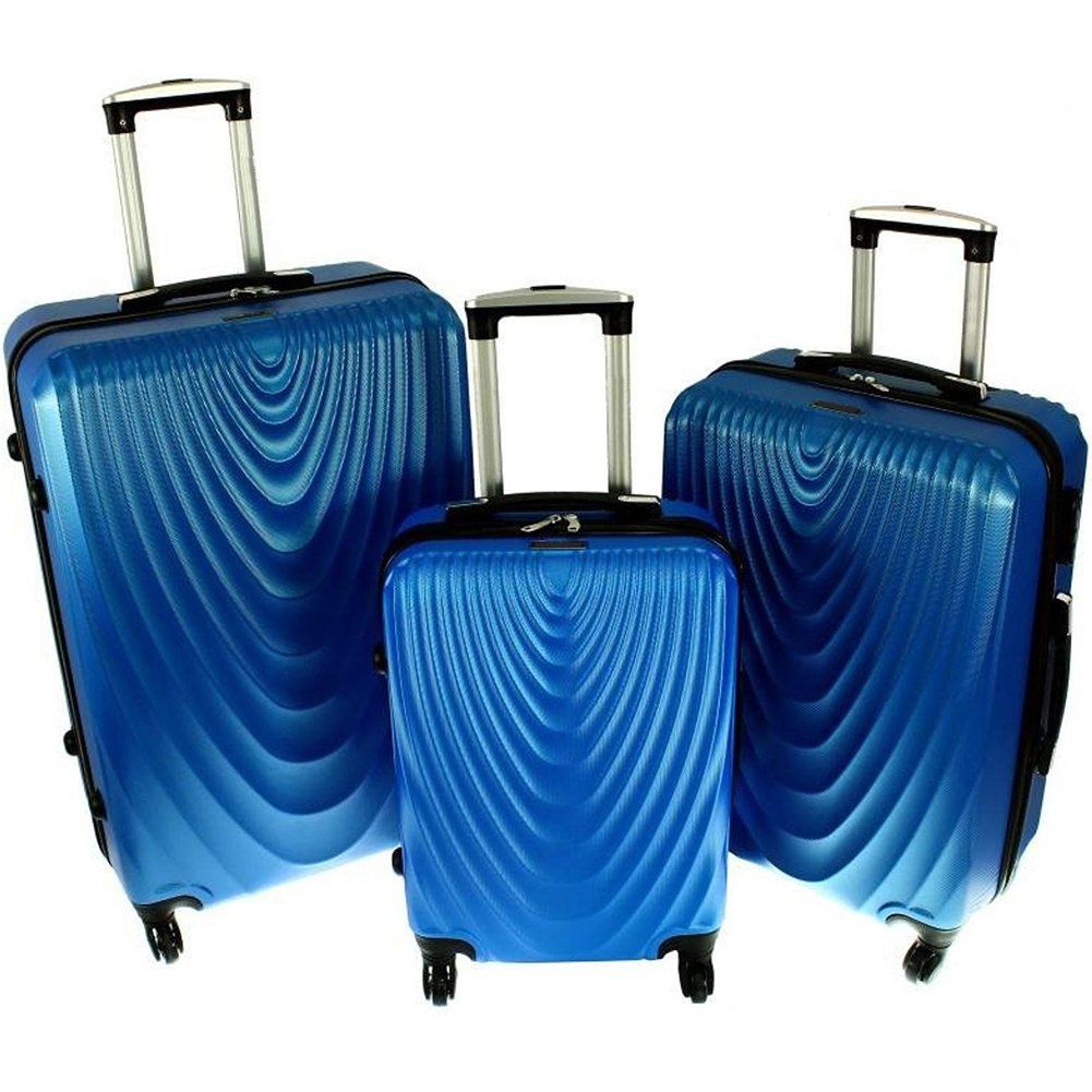 Zestaw 3 walizek PELLUCCI RGL 663 Niebieskie