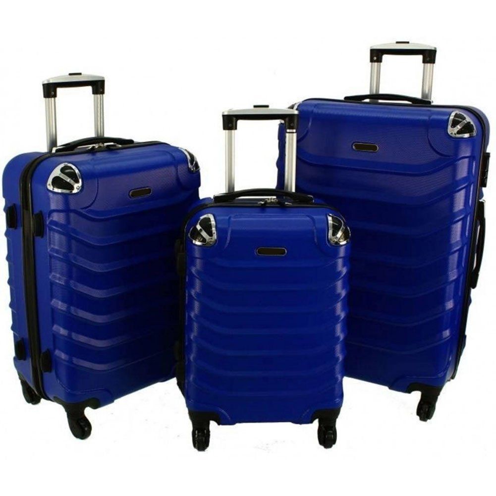 Zestaw 3 walizek PELLUCCI RGL 730 Niebieskie