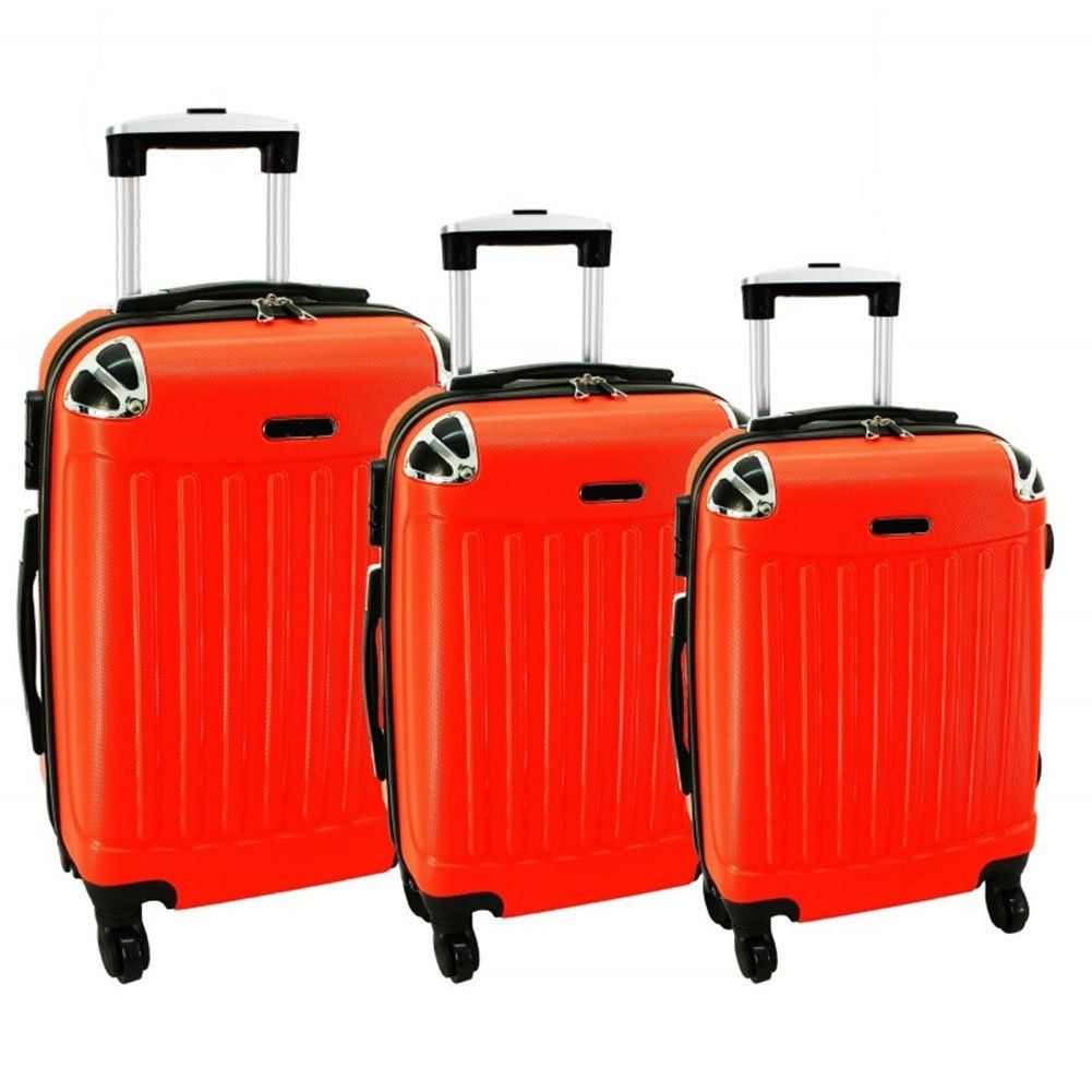Zestaw 3 walizek PELLUCCI RGL 735 Pomarańczowe