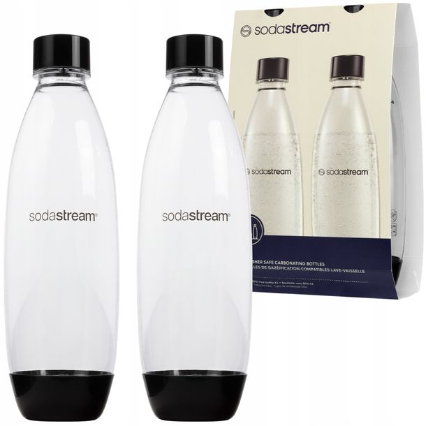 2x BUTLE BUTELKI DO SATURATORA SodaStream Fuse 1L DWUPAK | DO ZMYWARKI