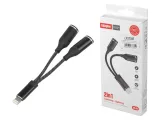 adapter-hf-iphone-lighting-2-gniazda-ladowanie-audio-czarny-stan-nowy
