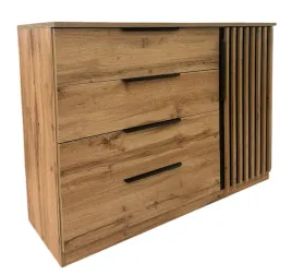 komoda-125-x-89-x-44cm-polki-szuflady-lamele-czarny-dab-wotan