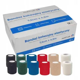12x-bandaz-kohezyjny-elastyczny-samoprzylepny-75cmx45m-kolor-zestaw-12szt
