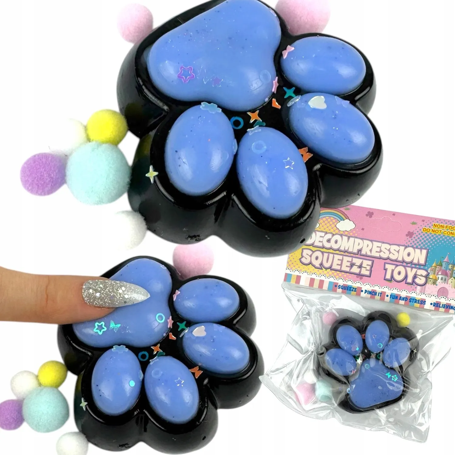 KOCIA ŁAPKA Mochi TABA Squishy Cat PAW gniotek SENSORYCZNY
