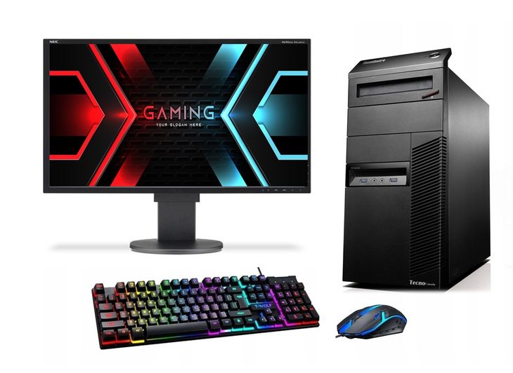 Gamingowy Zestaw i7 32GB NOWY 480GB SSD nVidia 4GB Monitor 24' FHD LED- GRY