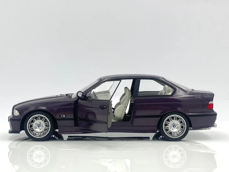 bmw-m3-e36-1990-techno-violet-solido-1-18-stan-nowy-skala-skale-do-1-18