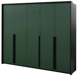 szafa-5-drzwiowa-255-cm-genua-butelkowa-zielen