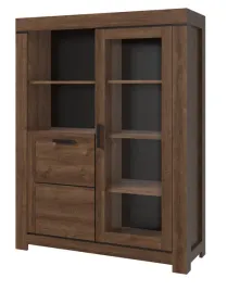 witryna-niska-brass-1d1w-dab-brazowy