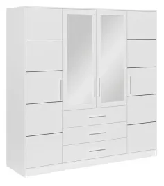 szafa-4-drzwiowa-z-szufladami-bali-d4-196-cm-biala-lustro