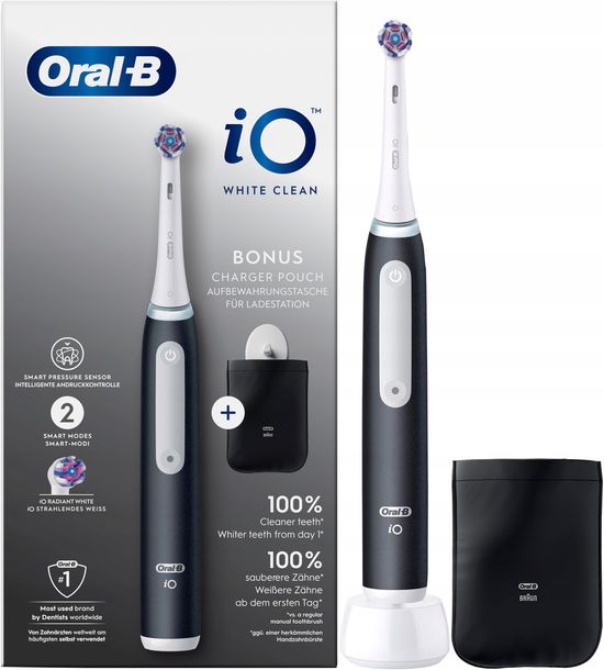 Szczoteczka magnetyczna Oral-B iO White Clean czarna