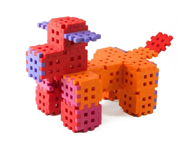 klocki-edukacyjne-marioinex-mini-waffle-140-elementow-dla-4-latka-wspieraja-waga-z-opakowaniem-0-2-kg-stan-nowy