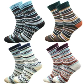 4x-grube-damskie-swiateczne-welniane-skarpety-termiczne-angora-39-41-zimowe