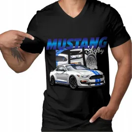 koszulka-t-shirt-czarna-meska-motoryzacja-auta-mustang