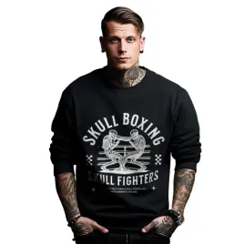 bluza-czarna-meska-nadruk-skull-boxing-skull-fighters
