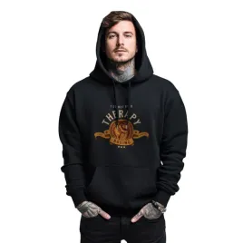 bluza-czarna-meska-z-kapturem-nadruk-boks-therapy-boxing