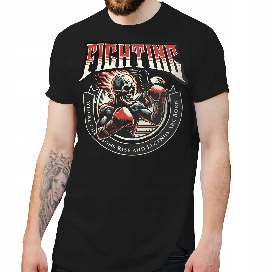bluza-czarna-meska-nadruk-fighting-stan-nowy