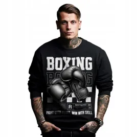 bluza-czarna-meska-nadruk-fight-with-heart