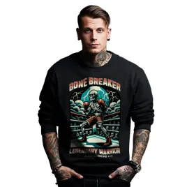 bluza-czarna-meska-nadruk-bone-breaker-legendary-warrior