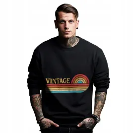 bluza-czarna-meska-nadruk-prezent-urodziny-rocznik-vintage-rainbow