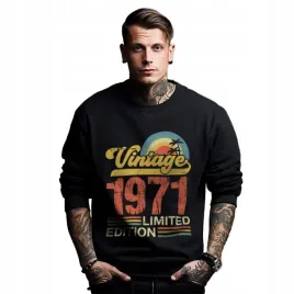 bluza-czarna-meska-nadruk-prezent-urodziny-rocznik-vintage-1971-limited