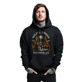 bluza-czarna-meska-z-kapturem-nadruk-boks-skeletal-smasher