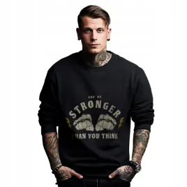 bluza-czarna-meska-nadruk-you-re-stronger-than-you-think