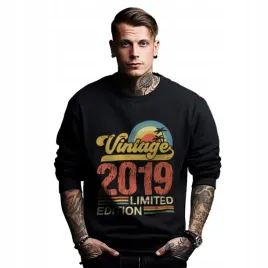 bluza-czarna-meska-nadruk-prezent-urodziny-rocznik-vintage-2019-limited