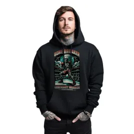 bluza-czarna-meska-z-kapturem-nadruk-boks-bone-breaker-legendary-warrior