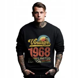 bluza-czarna-meska-nadruk-prezent-urodziny-rocznik-vintage-1968-limited